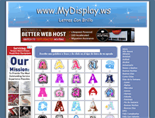 Tablet Screenshot of mydisplay.ws